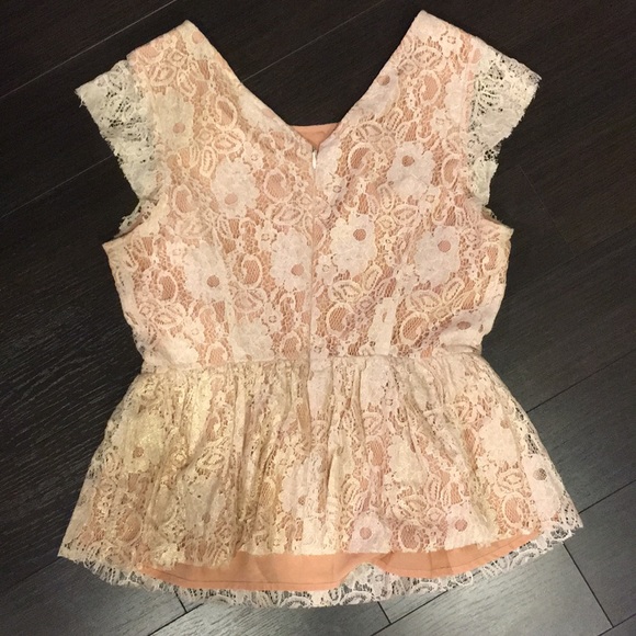 Anthropologie “Maeve” Katrine pink lace blouse - Picture 4 of 4